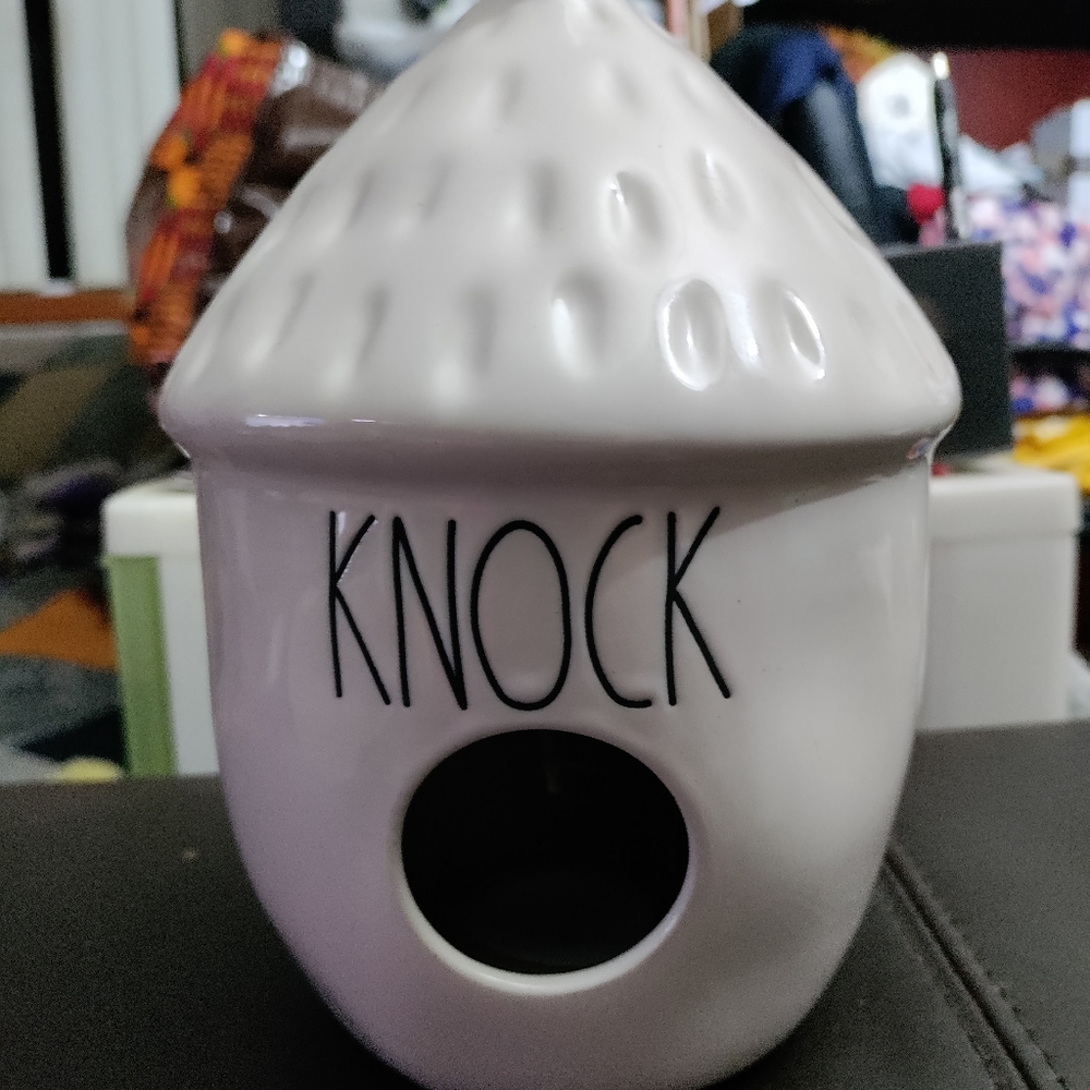 Rae Dunn ceramic birdhouse